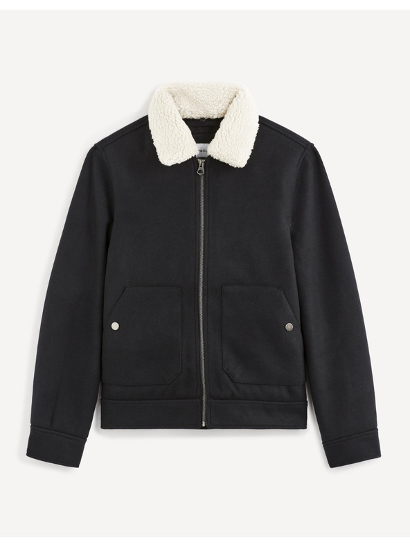 Celio Dunkelblaue Jacke Celio Vujackwoo2