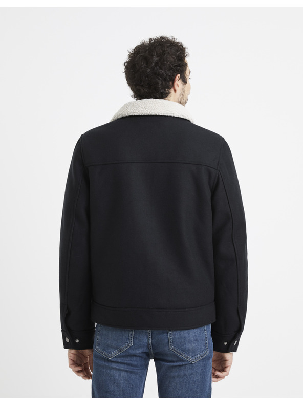 Celio Dunkelblaue Jacke Celio Vujackwoo2