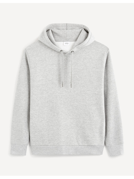 Celio Grauer Herren-Kapuzenpullover Basic Celio