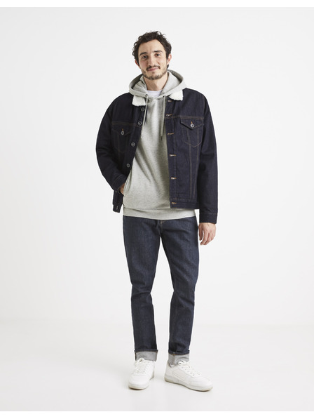 Celio Grauer Herren-Kapuzenpullover Basic Celio