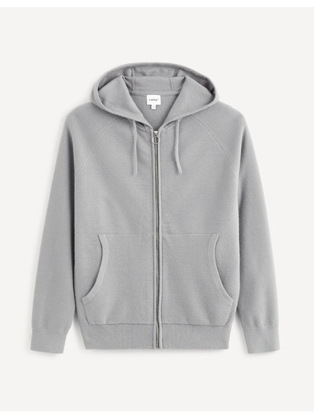 Celio Grauer Herren-Kapuzenpullover Celio