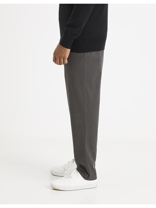 Celio Graue Herren-Cropped-Hose Celio