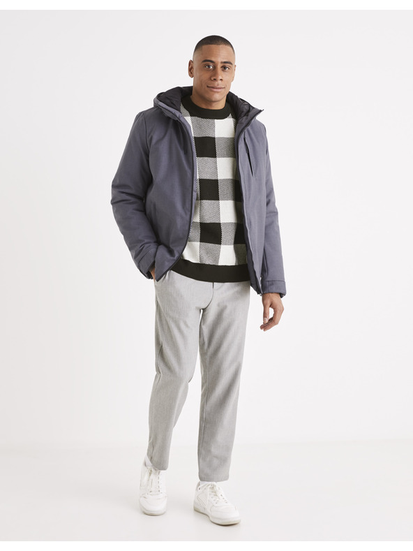 Celio Graue Herrenhose Celio 24H Avoclair