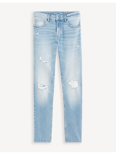 Celio Hellblaue Slim Fit Jeans für Herren Celio Fostroy
