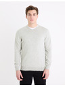 Celio Hellgrauer Herren-Basic-Pullover Celio Decoton