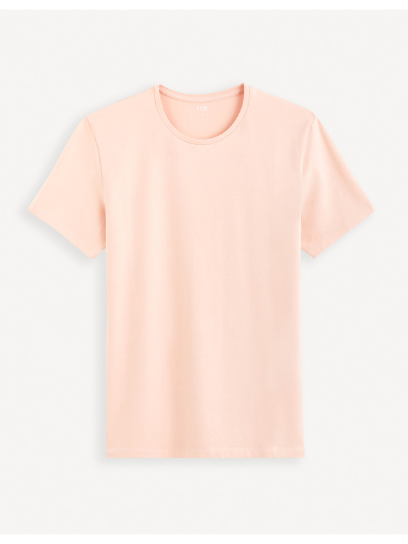 Celio Rosa Herren-Basic-Shirt Celio Neunir
