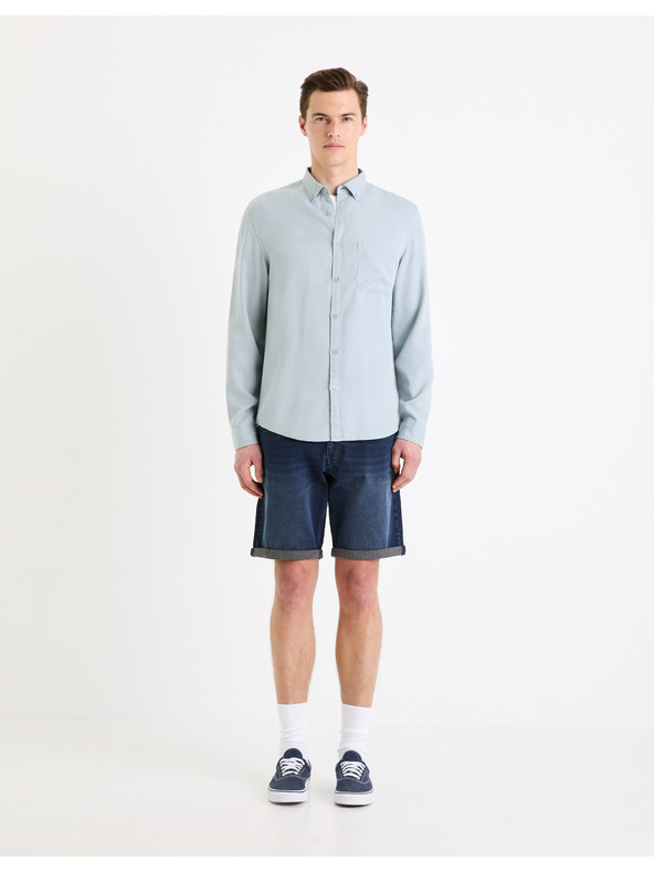 Celio Hellblaues Herrenhemd Celio Gacocel