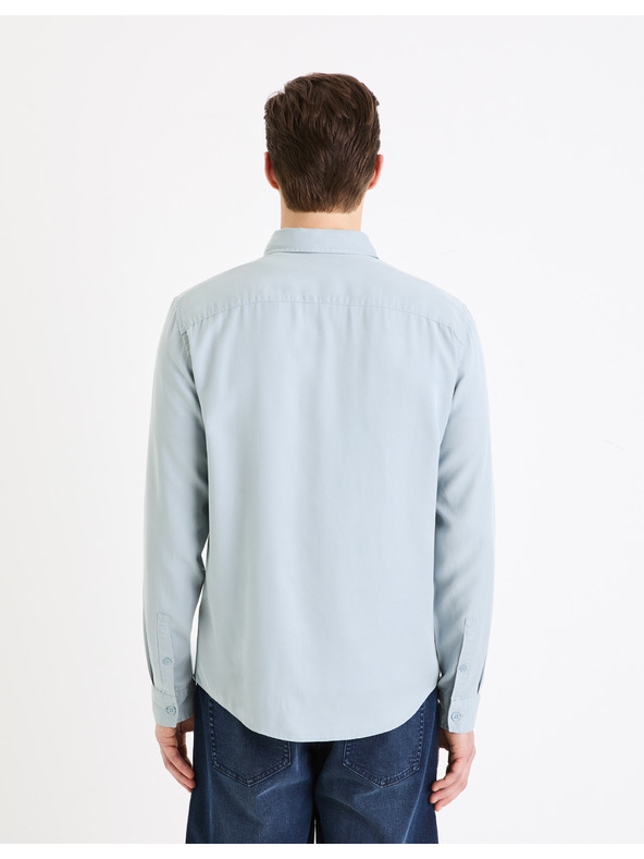 Celio Hellblaues Herrenhemd Celio Gacocel