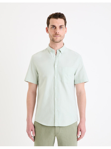 Celio Hellgrünes reguläres Hemd Celio Daxfordmc