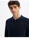 Celio Dunkelblaues Herren-Sweatshirt Celio Leviathan