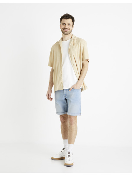 Celio Beigefarbenes Herren-T-Shirt Celio Dabob