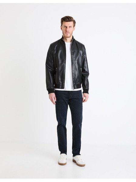 Celio Schwarze Herren Lederjacke Celio Gumati