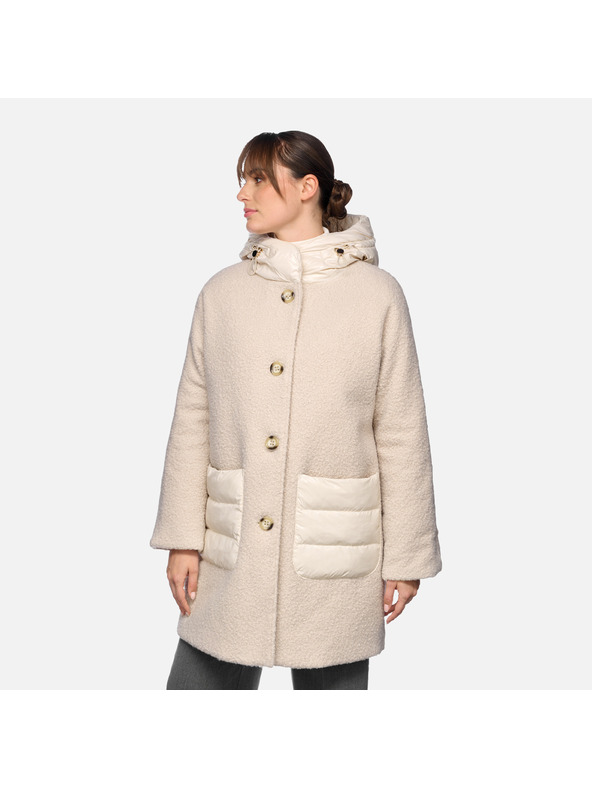 Geox Cremefarbene Damen-Jacke Geox Calithe