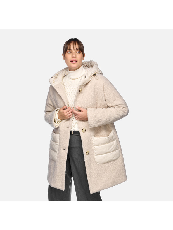 Geox Cremefarbene Damen-Jacke Geox Calithe