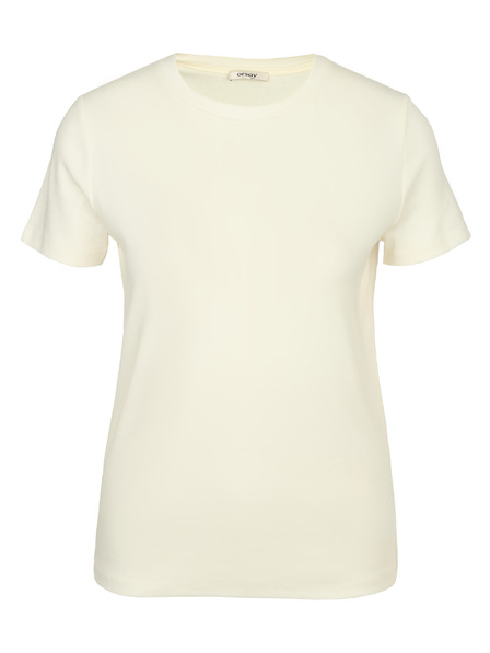 Orsay Cremefarbenes Kurzarm-T-Shirt für Frauen ORSAY