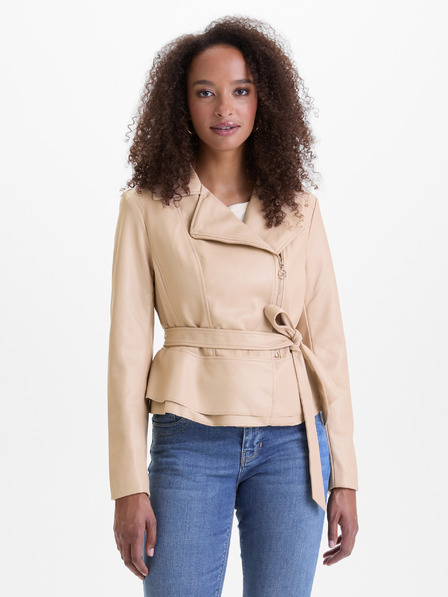 Orsay Beige Damen Lederjacke ORSAY