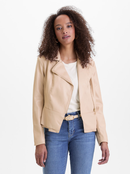 Orsay Beige Damen Lederjacke ORSAY