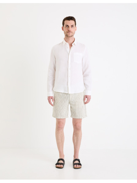 Celio Leinenshorts Gostripebm