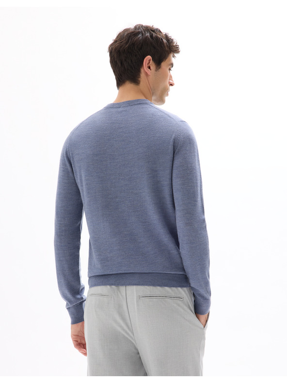 Celio Semerirond Merino-Wollpullover
