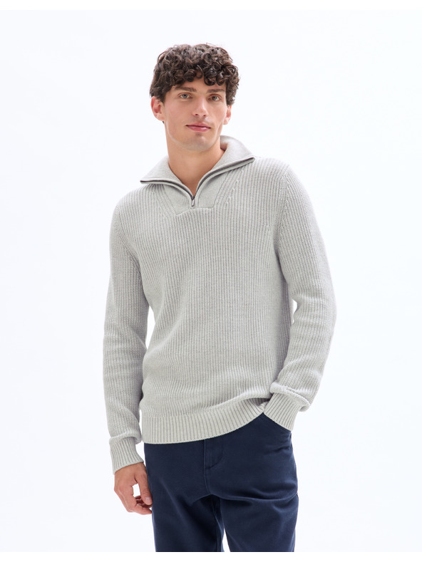 Celio Metrucker Pullover mit Stehkragen