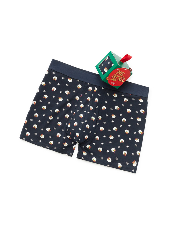 Celio Geschenkbox Boxershorts Schneekugel