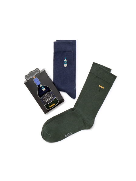 Celio Weihnachtsverpackung Socken Sekt