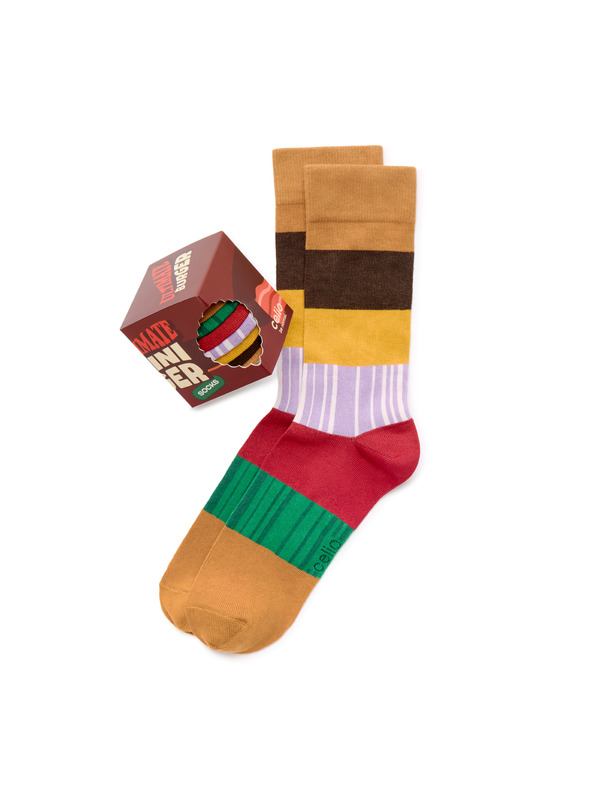 Celio Geschenkbox Socken Burger