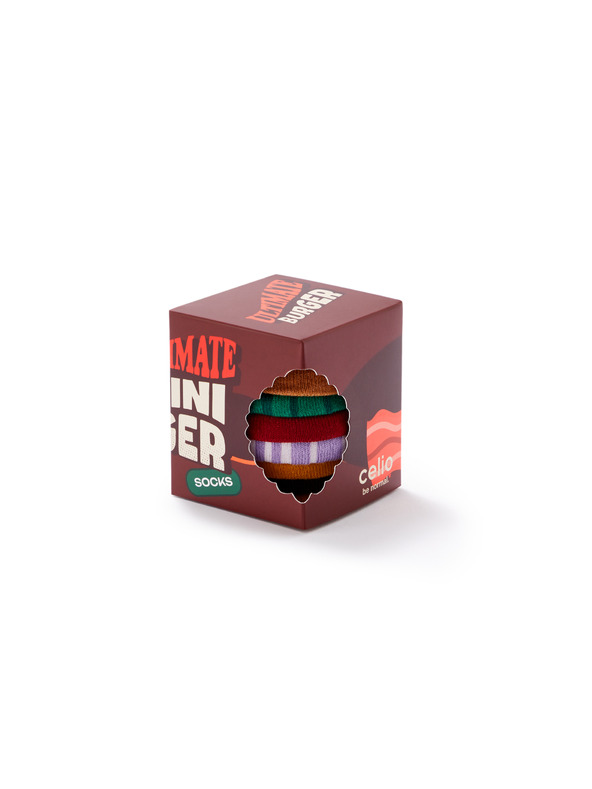 Celio Geschenkbox Socken Burger