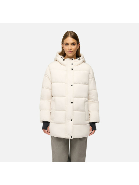 Geox Cremefarbene Damen-Daunenjacke Geox Spherica