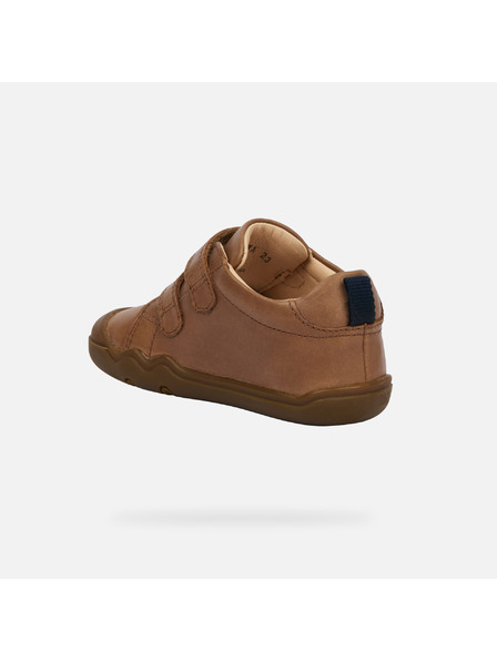 Geox Braune Barefoot-Kinderschuhe für erste Schritte Geox Steppieup Boy