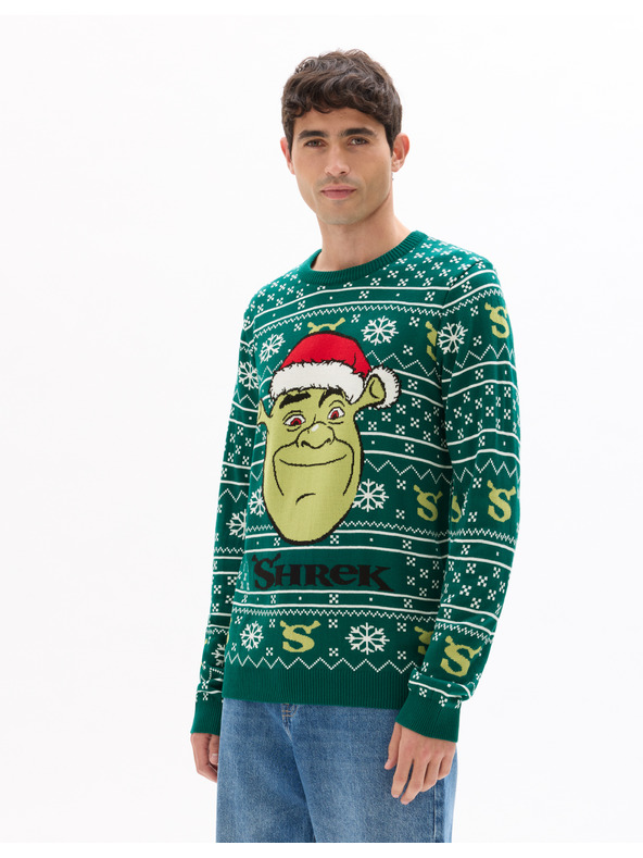 Celio Weihnachtspullover Shrek