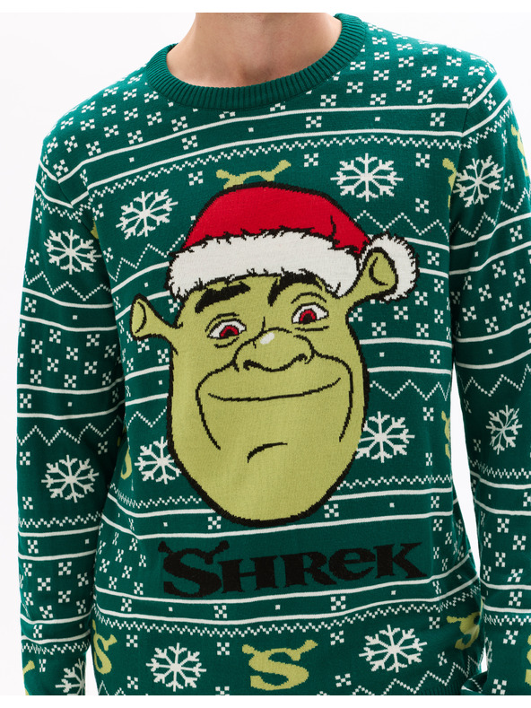 Celio Weihnachtspullover Shrek