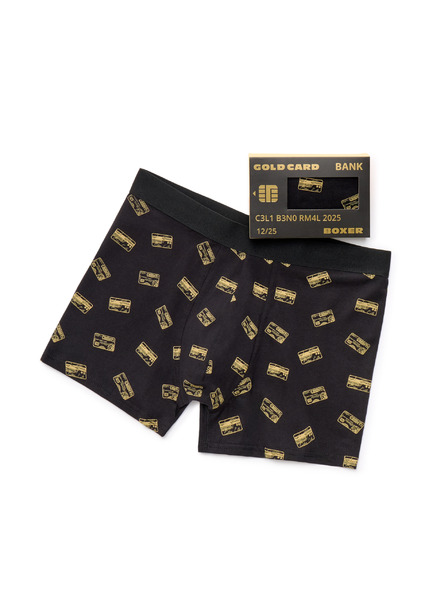 Celio Geschenkbox Boxershorts goldene Kreditkarte