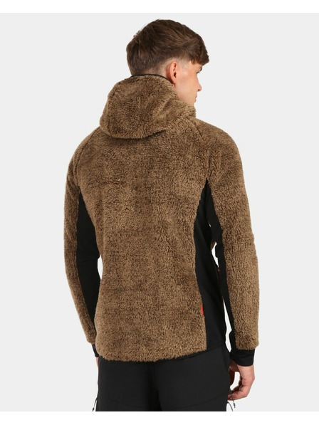 Kilpi Herren kuscheliger Fleece-Sweatshirt mit Kapuze Kilpi NORKA-M Braun