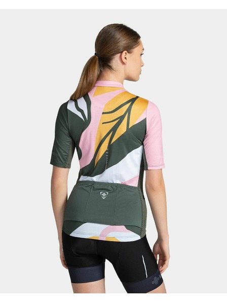 Kilpi Grünes und rosafarbenes Damen-Sport-Shirt mit Reißverschluss Kilpi RITAEL