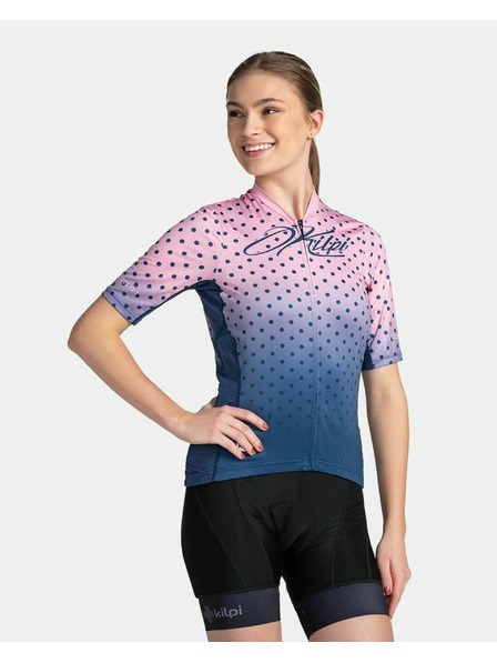 Kilpi Blaues und rosafarbenes Damen-Sport-Shirt mit Reißverschluss Kilpi RITAEL