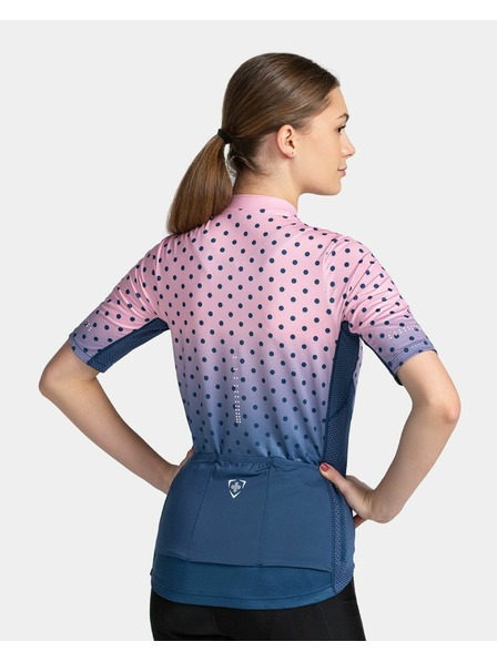 Kilpi Blaues und rosafarbenes Damen-Sport-Shirt mit Reißverschluss Kilpi RITAEL