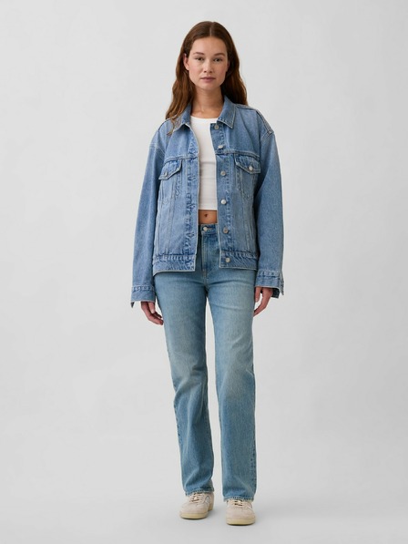 GAP Mid Rise Relaxed Straight Jeans GAP