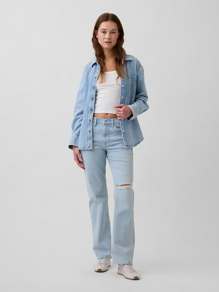 GAP Mid Rise Relaxed Straight Jeans GAP