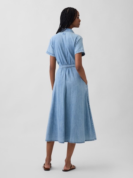 GAP Hemdmidikleid aus Denim mit Gürtel GAP