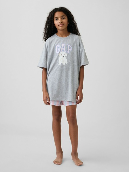 GAP Kinder-Oversize-Pyjama-T-Shirt mit Logo GAP