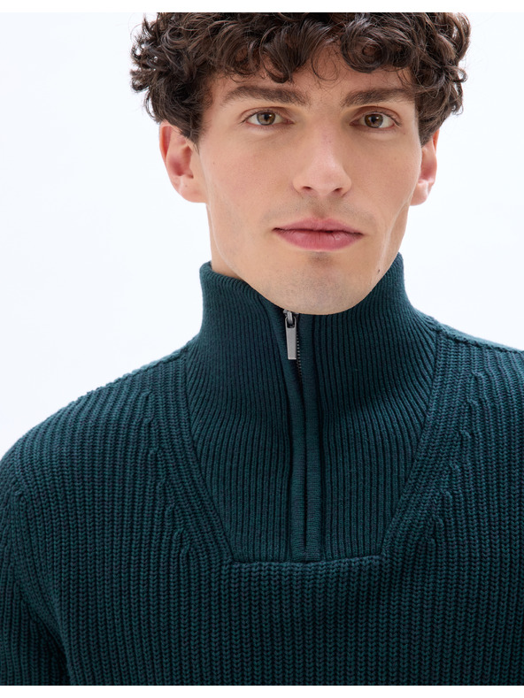 Celio Metrucker Pullover mit Stehkragen