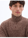 Celio Metrucker Pullover mit Stehkragen
