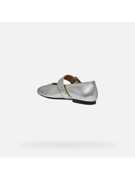 Geox Silberne Damen-Ballerinas Geox New Palmaria