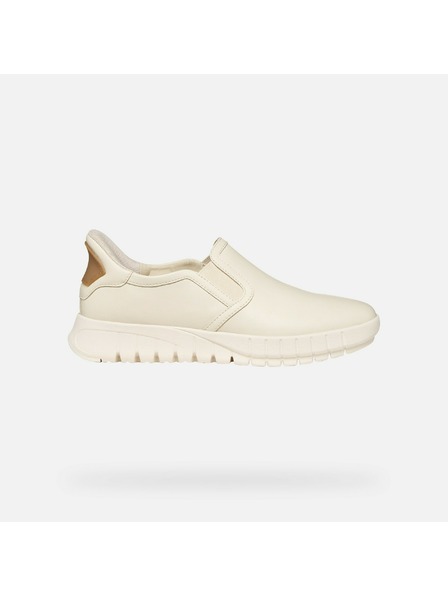 Geox Cremefarbene Damen-Sneaker Geox Flextride Plus Fast in