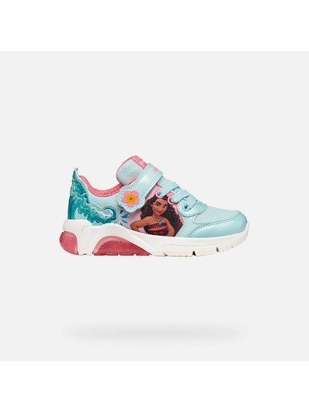 Geox Türkise leuchtende Mädchen-Sneaker Geox Fadinlight