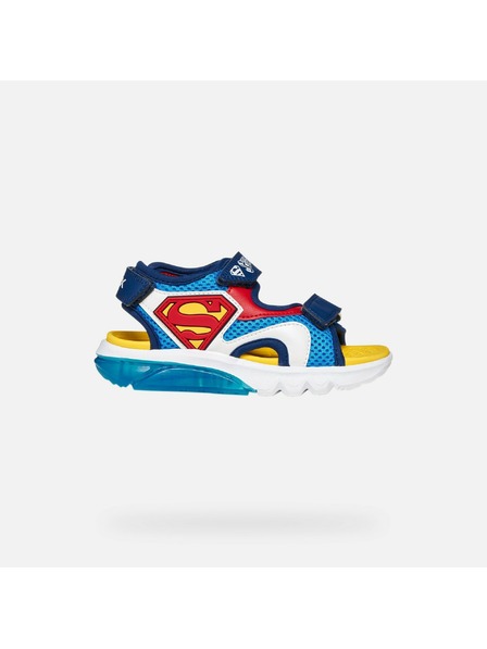 Geox Hellblaue leuchtende Jungen-Sandalen Geox Ciberdron