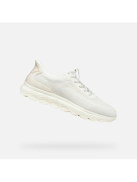 Geox Cremefarbene Herren-Sneaker Geox Spherica Plus Fast in