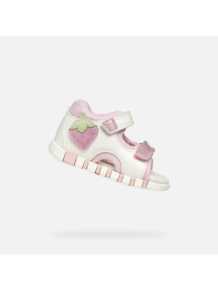 Geox Weiße Mädchen-Sandalen für erste Schritte Geox Sandal Iupidoo