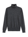Celio Dunkelgrauer Herren-Basic-Rollkragenpullover Celio Menos